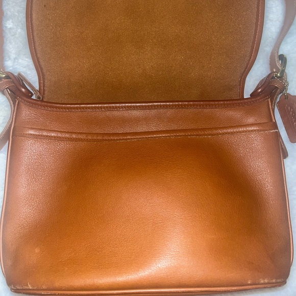 Vintage Coach brown leather fletcher flap bag 4150 - Picture 8 of 12